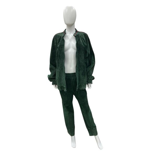 Dapper Dan VTG Authentic 90s Suede Leather Jacket Set SZ XL - Picture 5 of 10